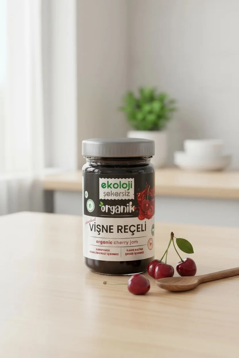 Organik Vişne Reçeli 380 gr