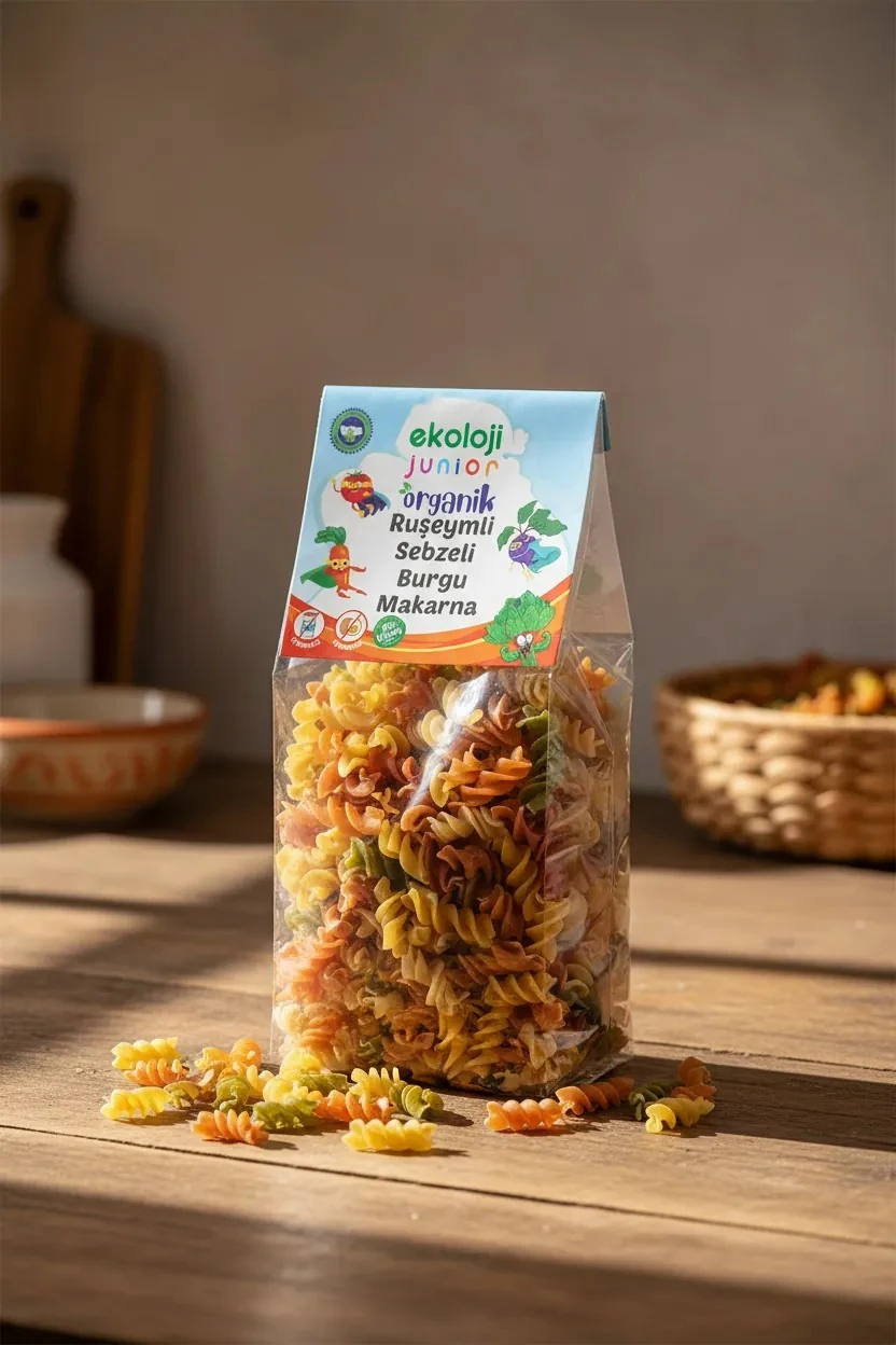 Junior Organik Ruşeymli Sebzeli Burgu Makarna 250 gr