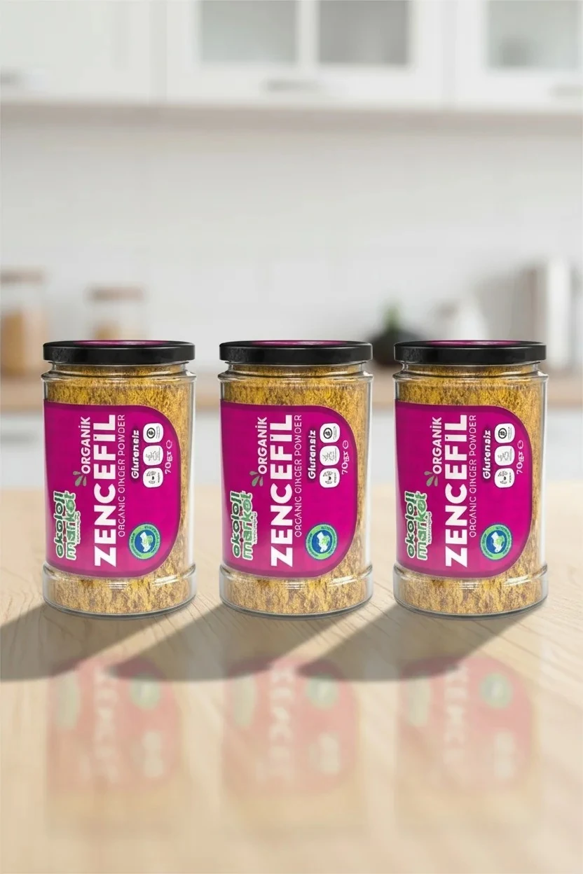 Organik Glutensiz Zencefil 70 Gr x 3 Adet