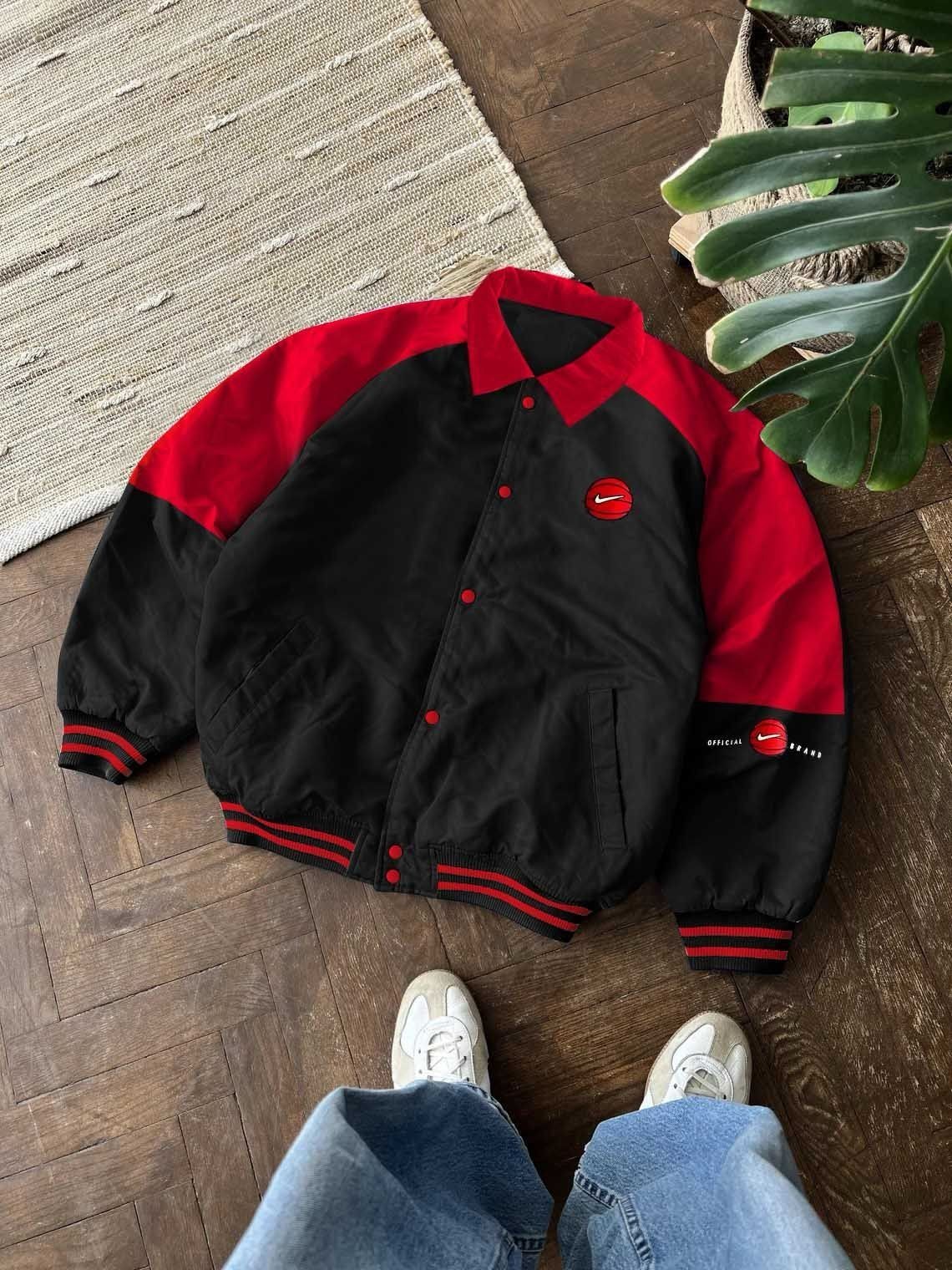 Red Unisex Bomber Ceket