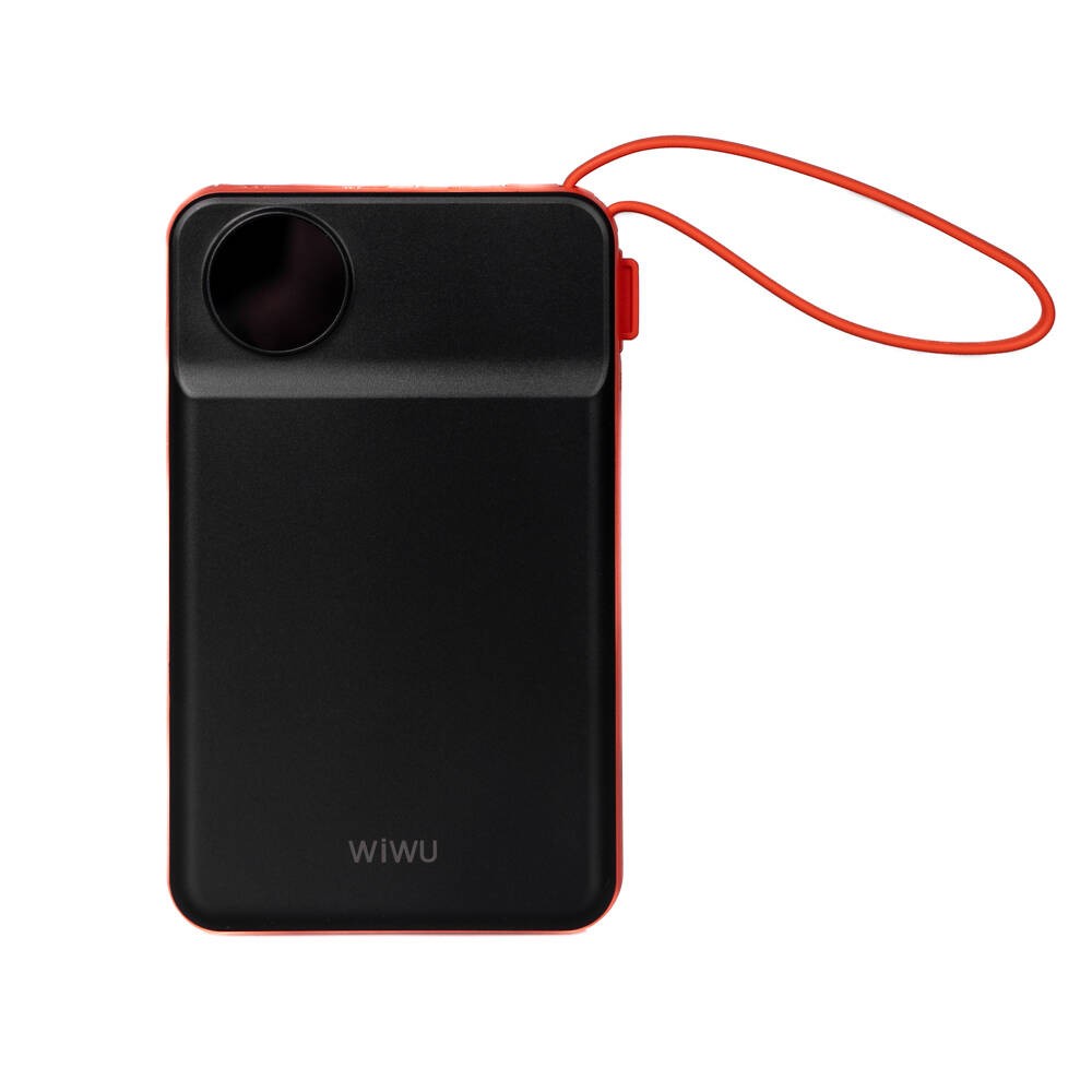 Wiwu Wi-P007 LED Ekranlı Akıllı Saat Kablosuz Şarj Özellikli Taşınabilir Powerbank 10000mAh 22.5W