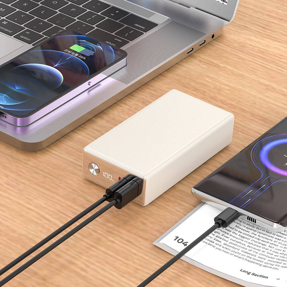 Wiwu Wi-P006 Rock LED Ekranlı Taşınabilir Powerbank PD 20W 20000mAh