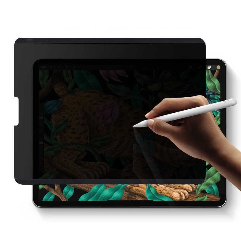 iPad Pro 12.9 2020 (4.Nesil) ​Wiwu iPrivacy Magnetik Paper Like Hayalet Ekran Koruyucu