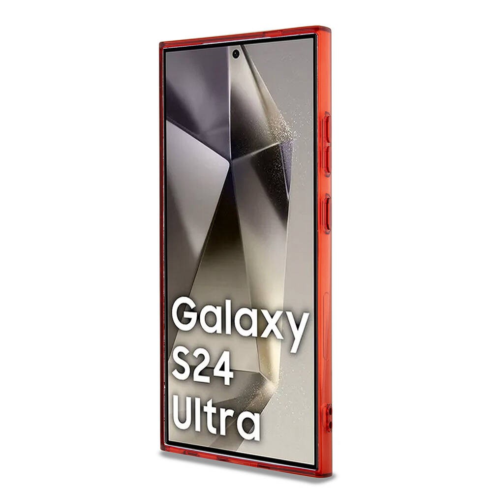 Galaxy S24 Ultra Kılıf AMG Orjinal Lisanslı Çift Katmanlı Dörtgen Desenli Kılıf