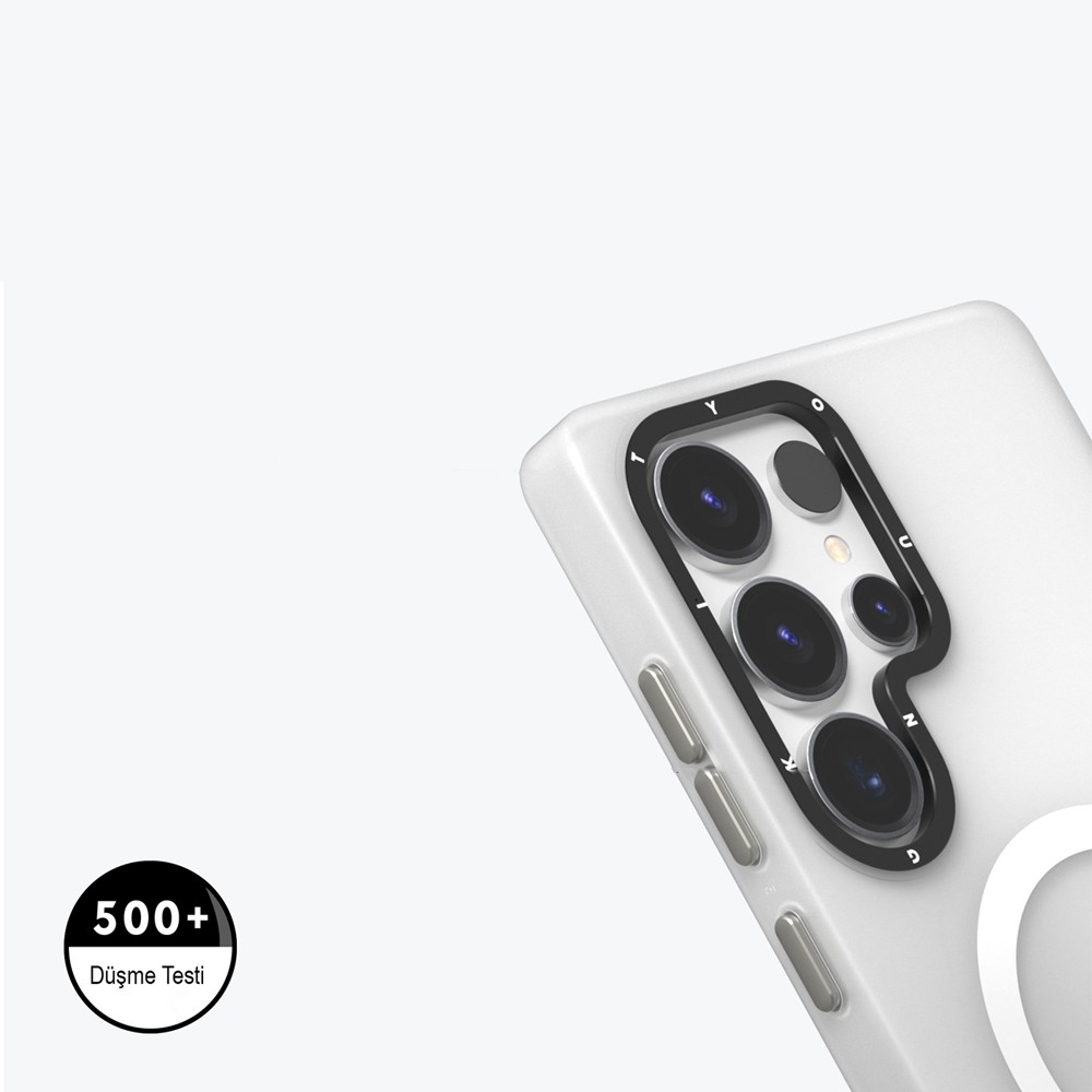 Galaxy S25 Ultra Kılıf Magsafe Şarj Özellikli Youngkit Hidden Sand Serisi Kılıf