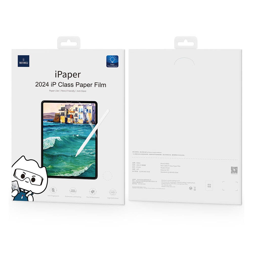 iPad Pro 13 2024 Kağıt Hisli Wiwu iPaper Like Tablet Ekran Koruyucu