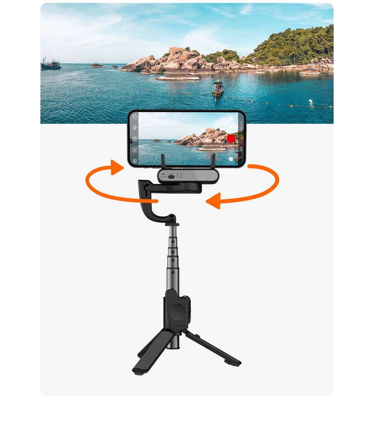 Hohem iSteady Q 2 Eksenli El Tipi Selfie Çubuğu Gimbal Stabilizatör