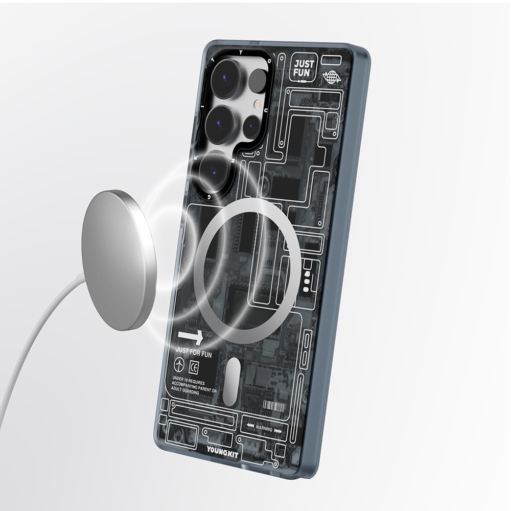 Galaxy S25 Ultra Kılıf Magsafe Şarj Özellikli YoungKit Technology Serisi Kılıf