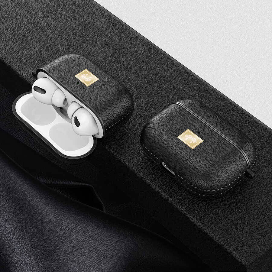 Airpods Pro 2 Kılıf Deri Görünümlü Askı Aparatlı Wlons Kılıf