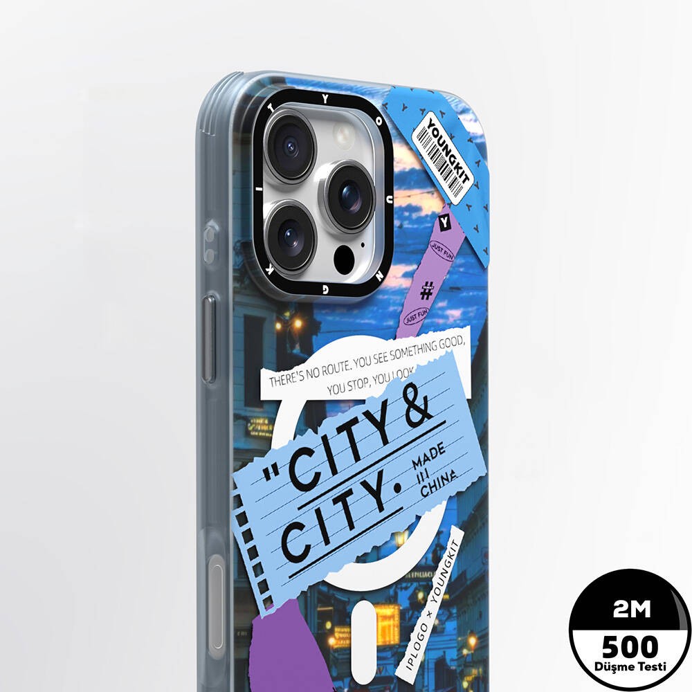 iPhone 16 Pro Kılıf Magsafe Şarj Özellikli Youngkit A-City Serisi Kılıf