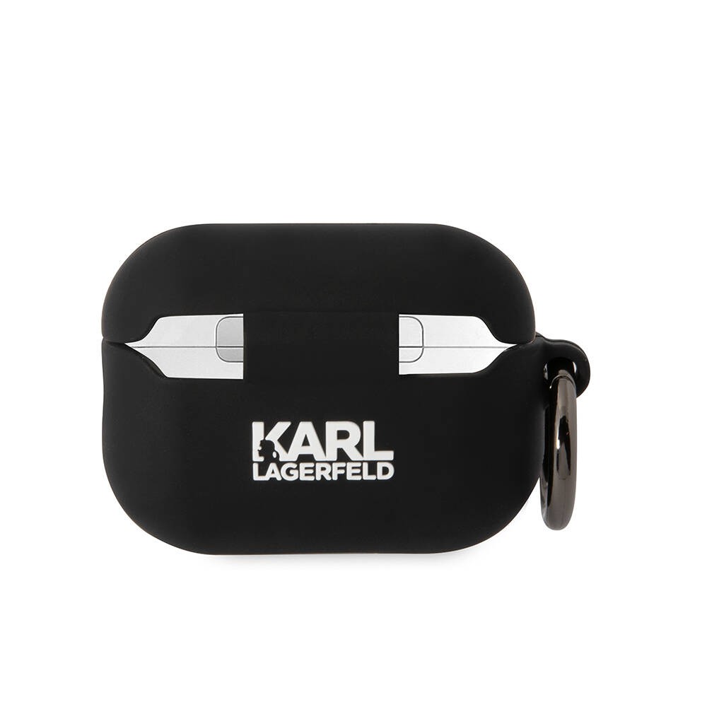 Airpods Pro 2 Kılıf Karl Lagerfeld Orjinal Lisanslı Karl & Choupette 3D Silikon Kılıf