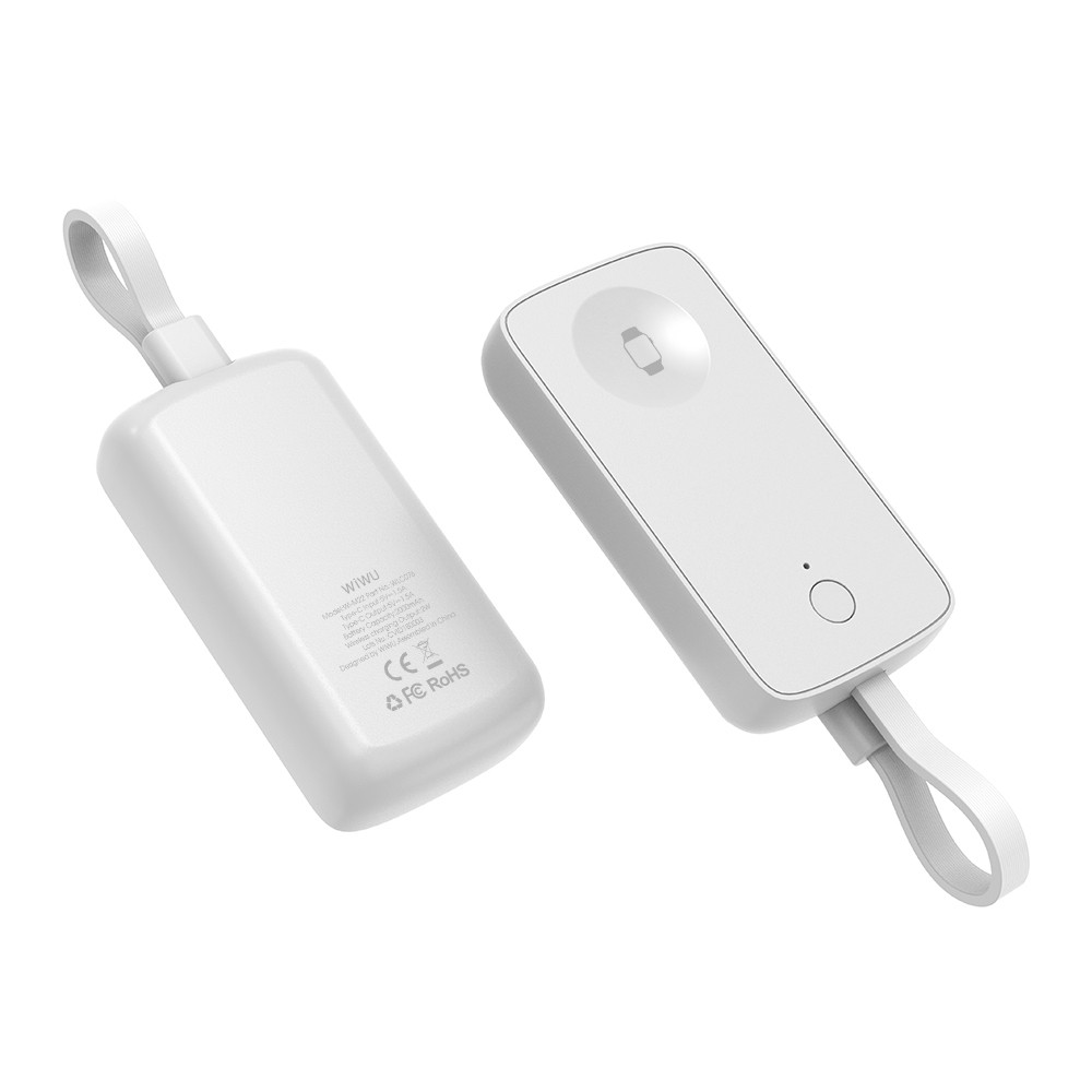 Wiwu Wi-M22 Ark Serisi 2in1 Akıllı Saat Mini Wireless Powerbank 2000mAh 2W