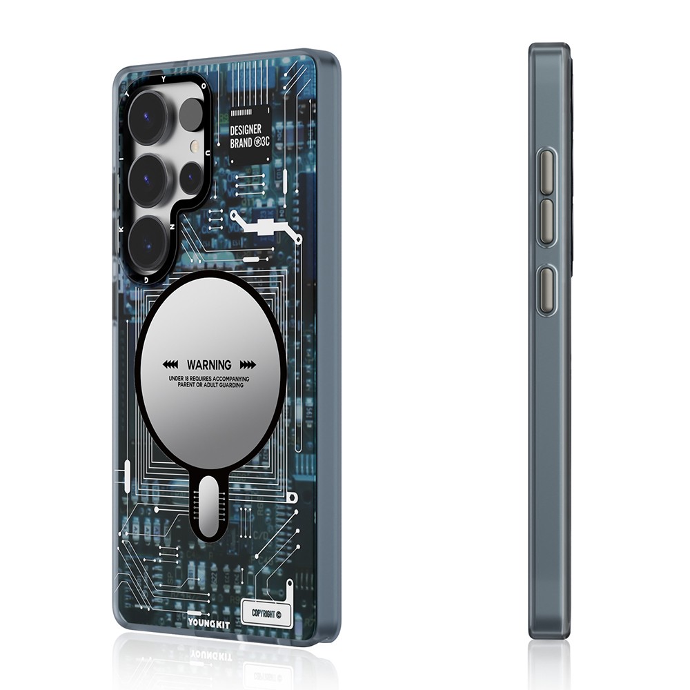 Galaxy S25 Ultra Kılıf Magsafe Şarj Özellikli YoungKit Technology Serisi Kılıf