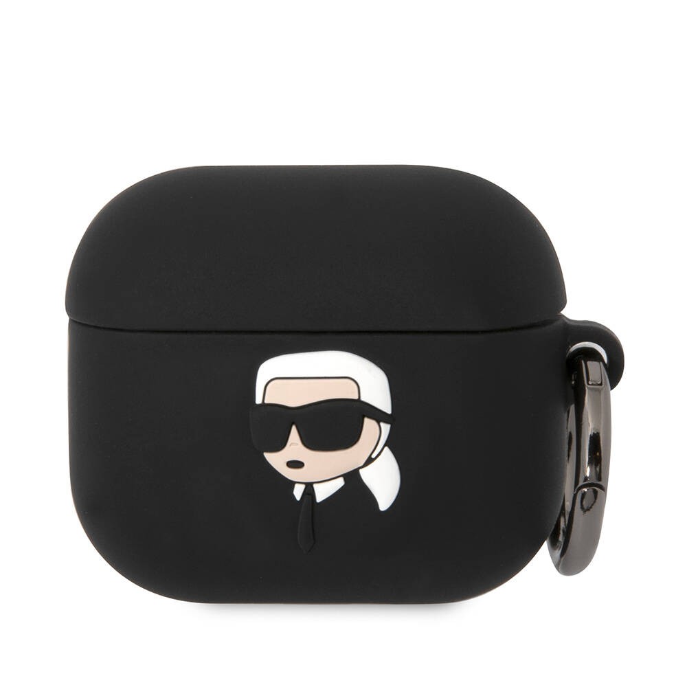 Airpods 3. Nesil Kılıf Karl Lagerfeld Orjinal Lisanslı Karl 3D Silikon Kılıf