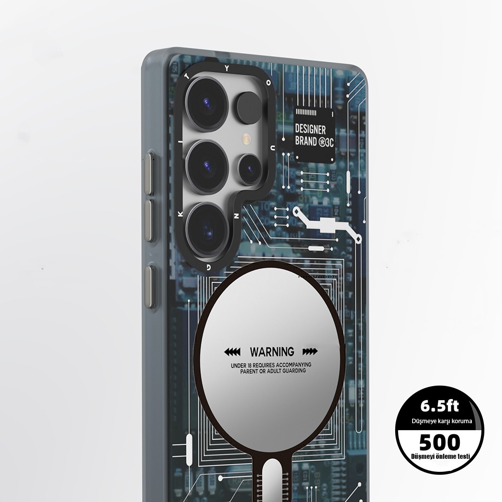 Galaxy S25 Ultra Kılıf Magsafe Şarj Özellikli YoungKit Technology Serisi Kılıf