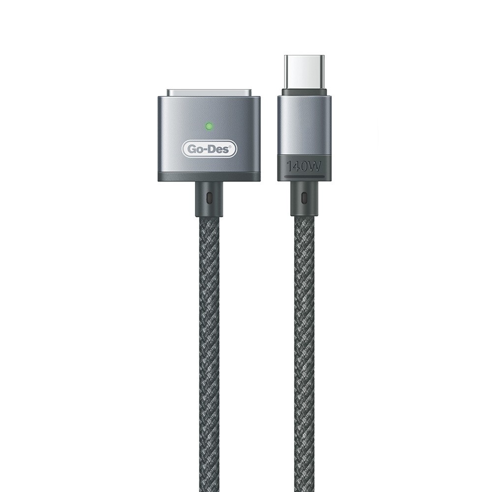 Go-Des GD-UC807 Type-C - MagSafe 3 Macbook Şarj Kablosu 140W 2 Metre