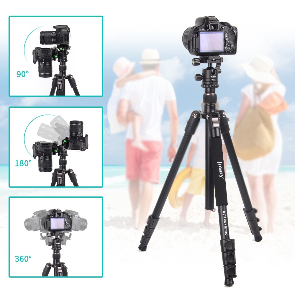 Jmary KT3255NB30 3 Kademeli 164.5cm Fonksiyonel Ayrılabilir Monopod Tasarım Başlıklı Tripod