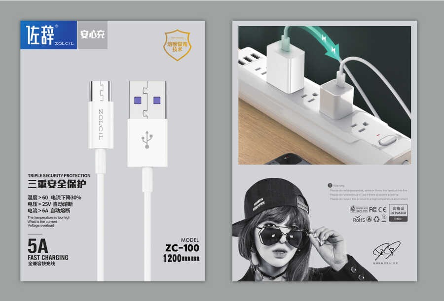 Zolcil ZC100 Micro Usb Kablo