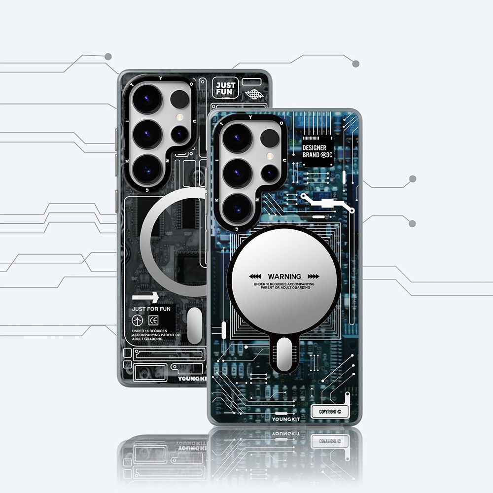 Galaxy S25 Ultra Kılıf Magsafe Şarj Özellikli YoungKit Technology Serisi Kılıf