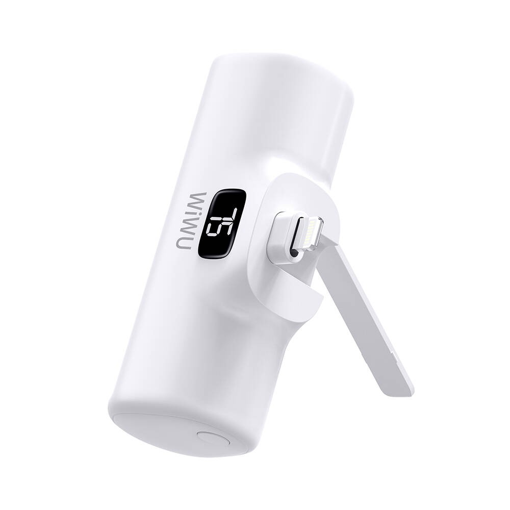 Wiwu Wi-P017 Capsule Serisi 2in1 Mini Taşınabilir Standlı Lightning Powerbank 5000mAh