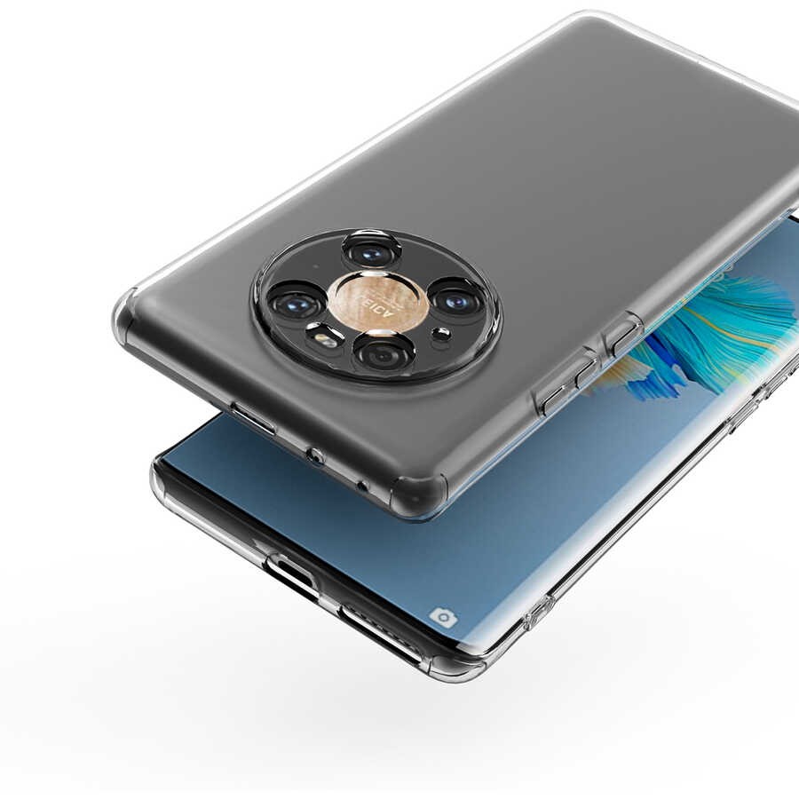 Huawei Mate 40 Pro Kılıf Zore Kamera Korumalı Süper Silikon Kılıf