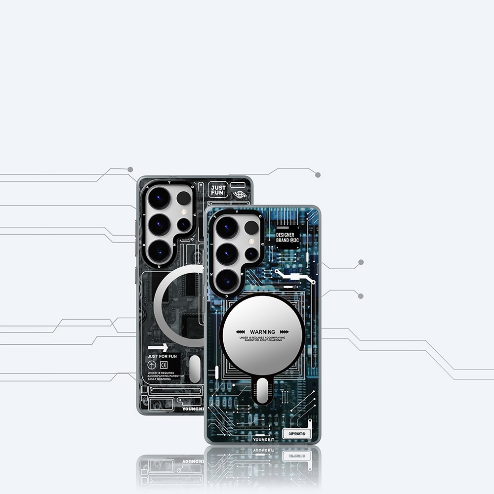 Galaxy S25 Ultra Kılıf Magsafe Şarj Özellikli YoungKit Technology Serisi Kılıf