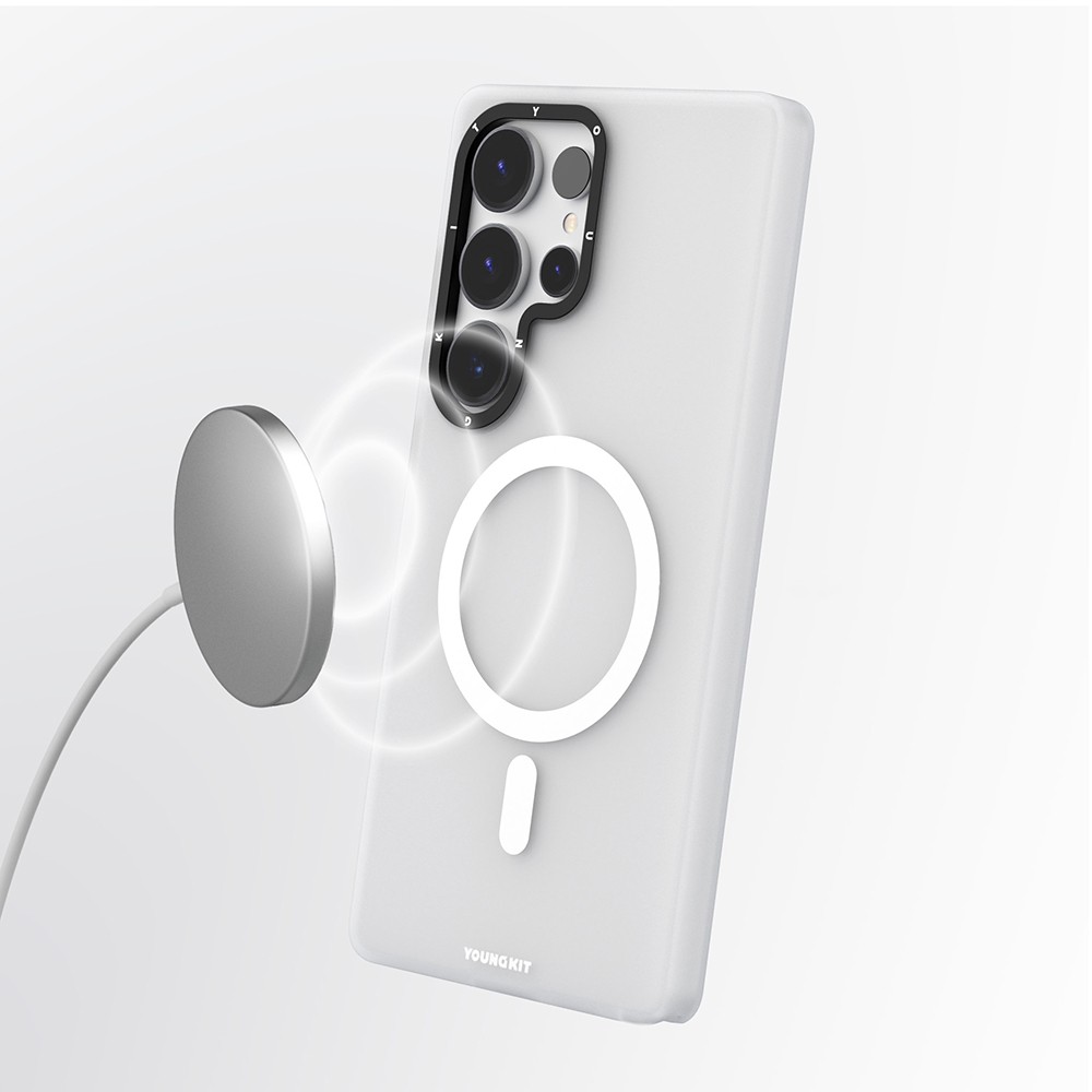 Galaxy S25 Ultra Kılıf Magsafe Şarj Özellikli Youngkit Hidden Sand Serisi Kılıf
