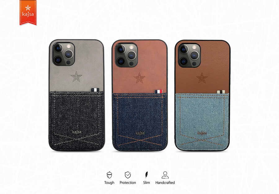 iPhone 12 Kılıf Kajsa Denim Kılıf