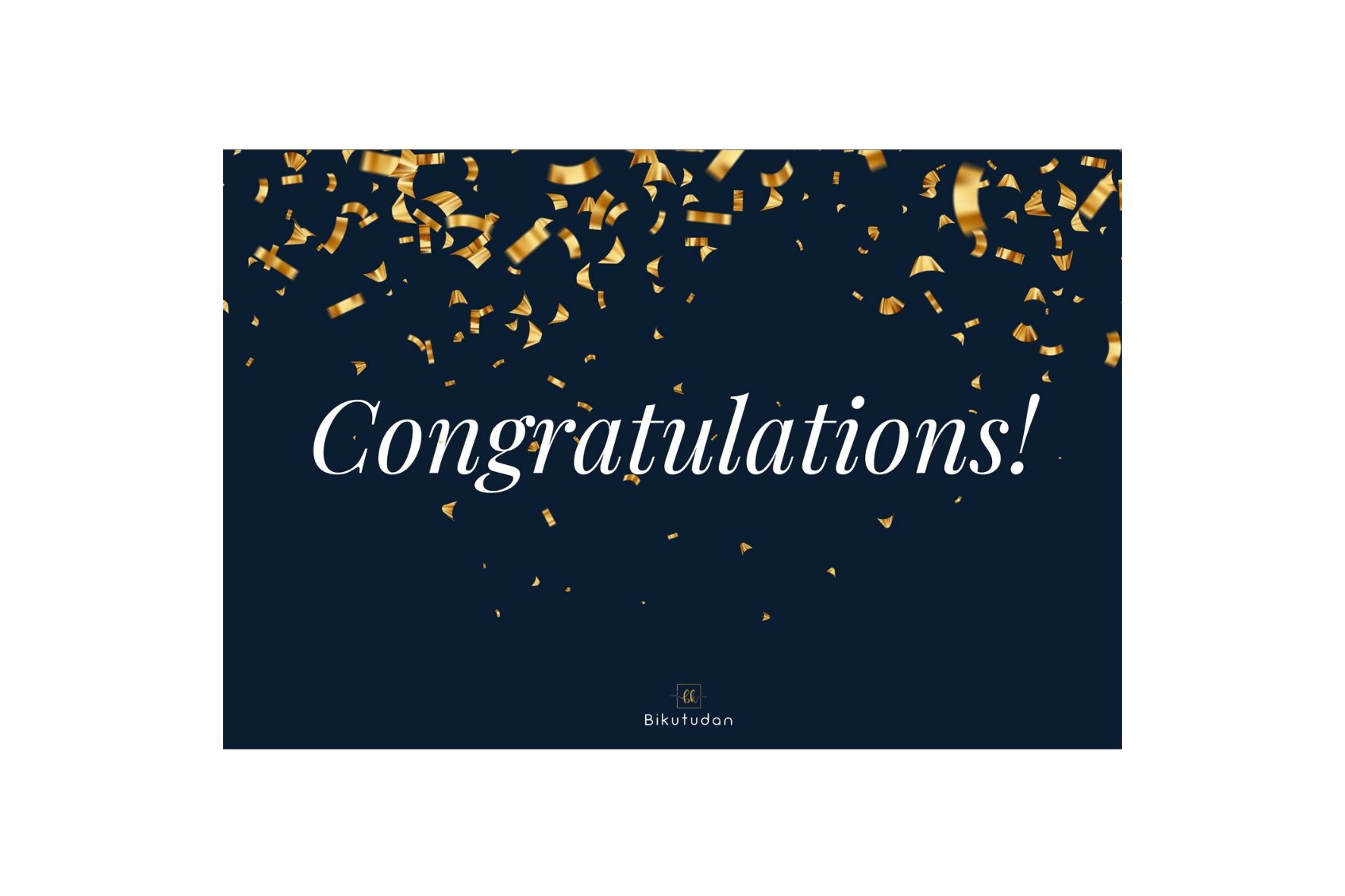 Congratulations Motto Kartı