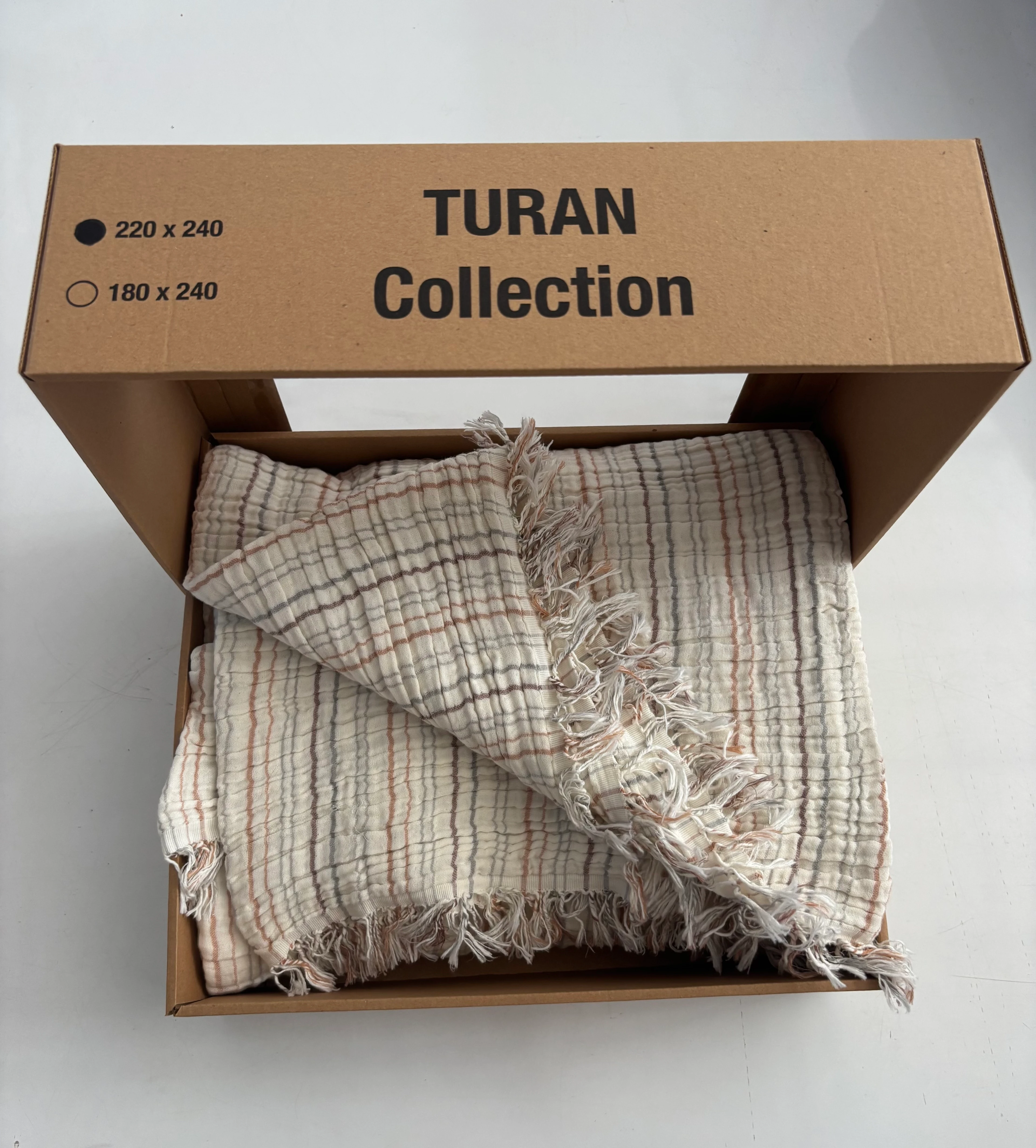 Turan Collection - Müslin Örtü Çift Kişilik