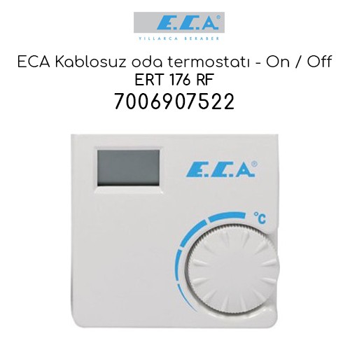 Eca Kablosuz Oda Termostatı On/Off ERT-176