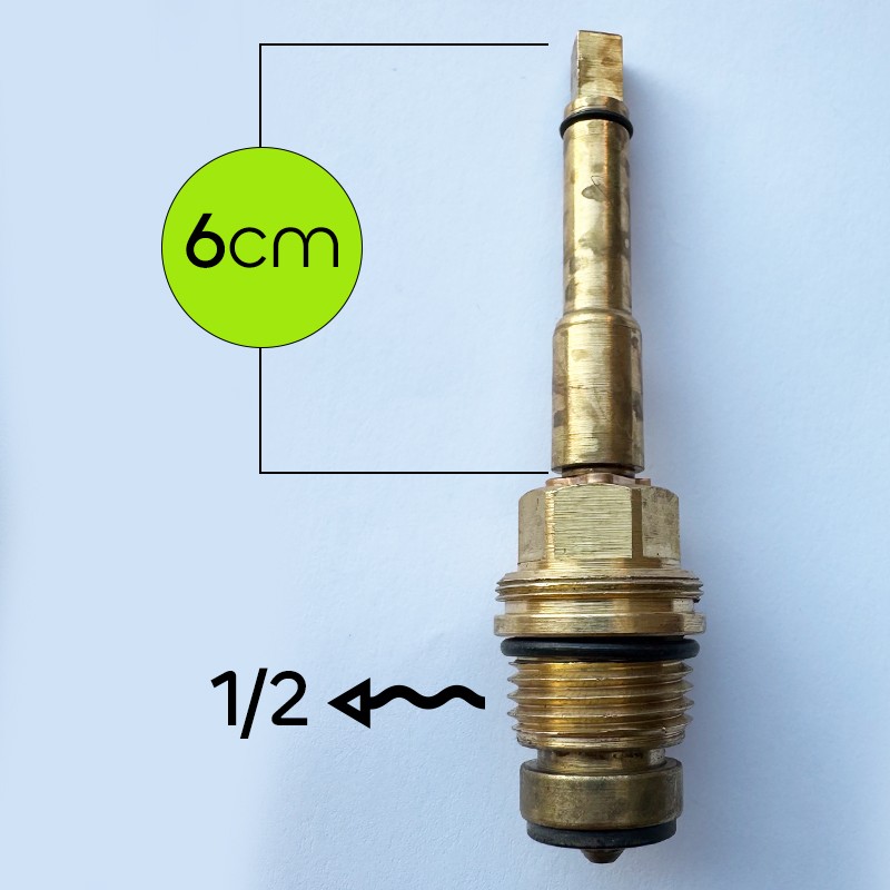 ECA Salmastra Grubu - Ara Kesme Valfi (Mil Boyu: 6cm Volan: Kare) - 1/2