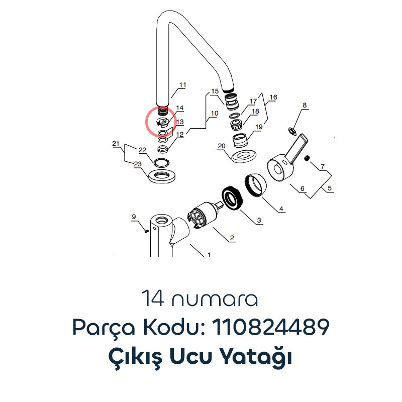 ECA Batarya Çıkış Ucu Yatağı