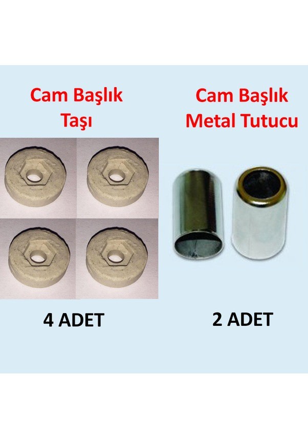 İnfrared Isıtıcı Cam Başlık Taşı & Metal Tutucu