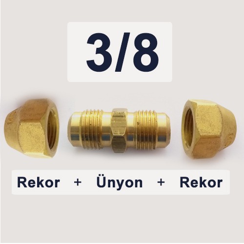 3/8 Rekor - Ünyon - Rekor (Bakır Boru Ekleme Parçası)