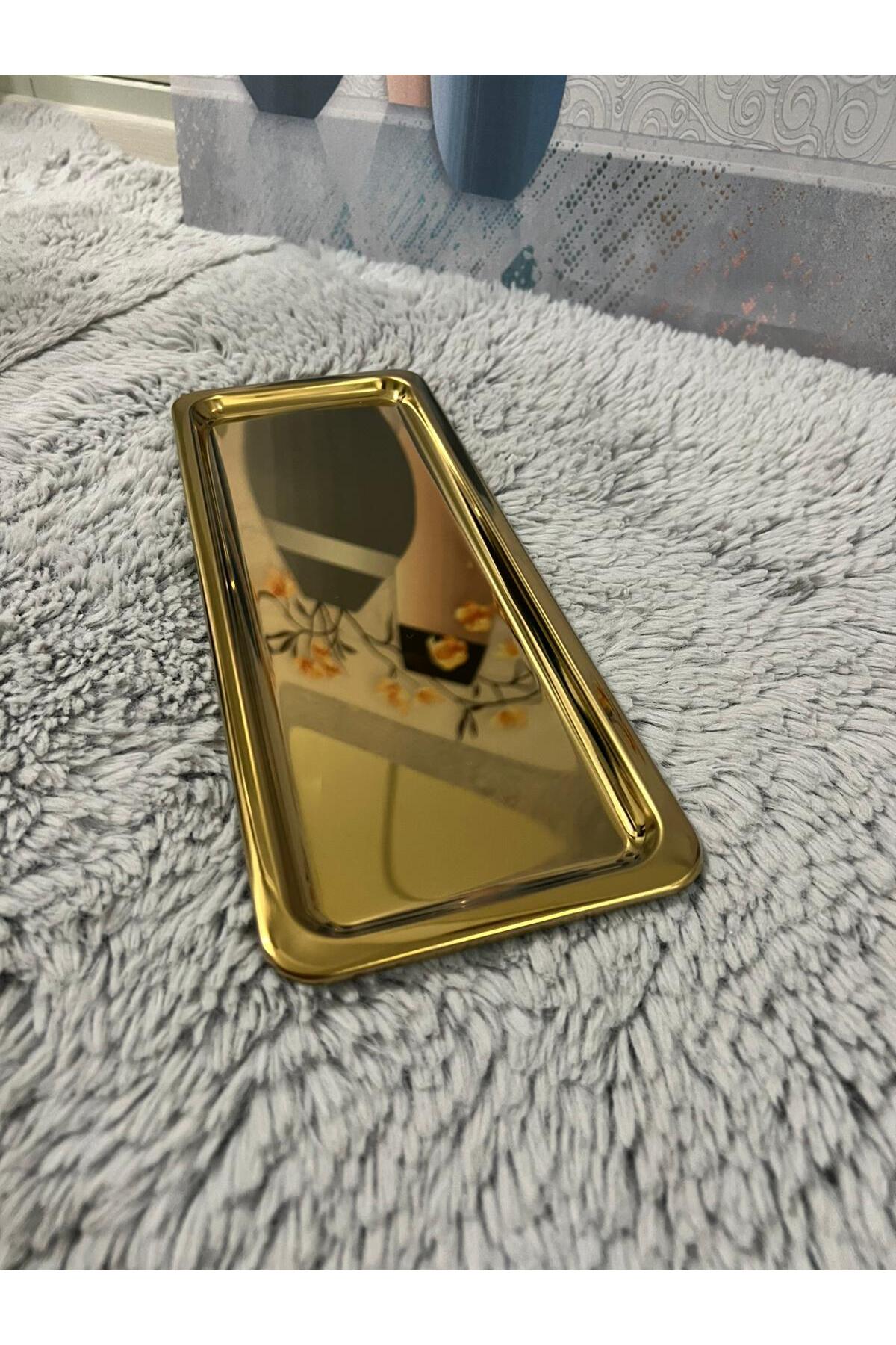 Lüx Paslanmaz Çelik Baton Servis ,Çay ,Kahve ,İkramlık Ve Sunum Tepsisi