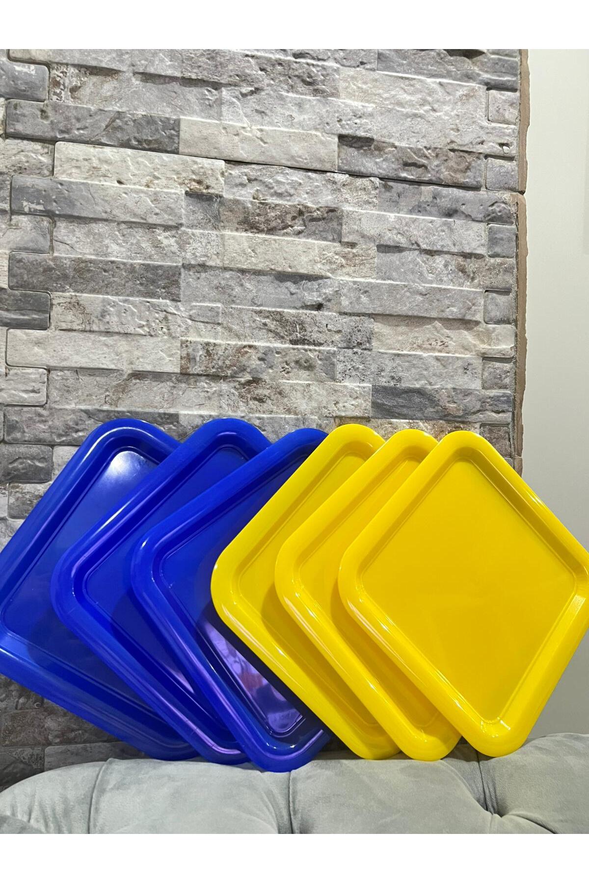 6'Lı Set Taraftar Plastik Tabak Sunum Tepsisi Fenerbahçe