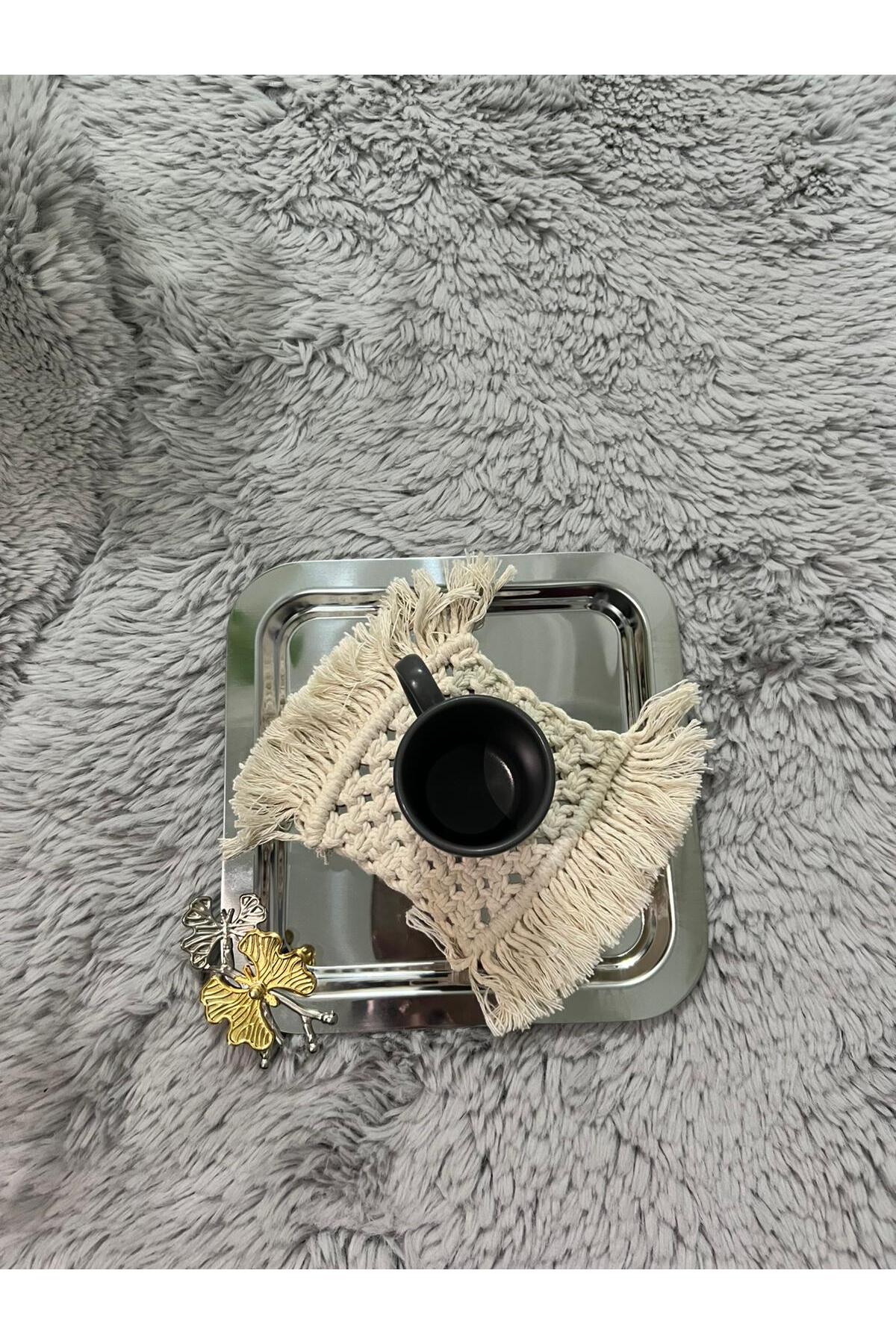 Paslanmaz Çelik Kare Model Hobistan Kelebek Aksesuarlı Lüx Sunumluk