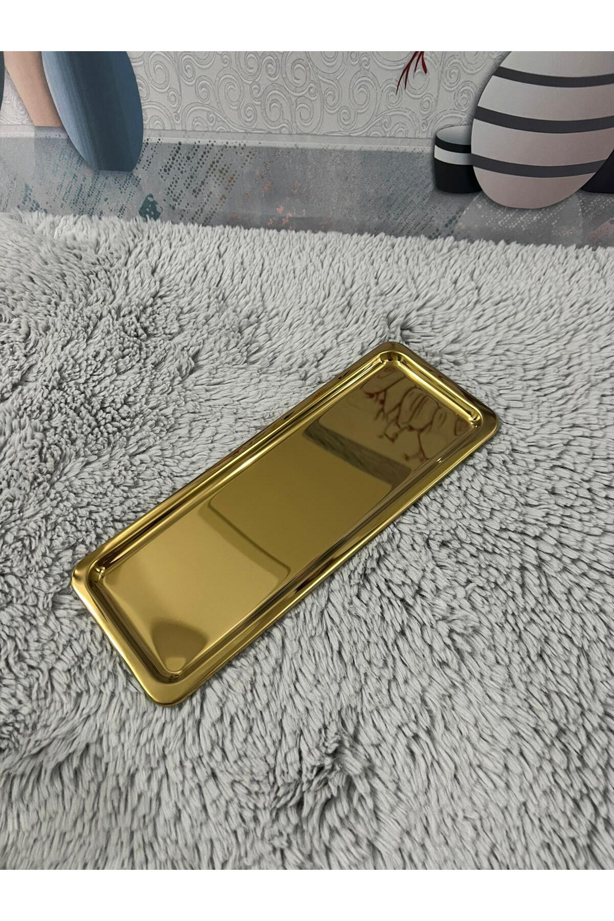 Lüx Paslanmaz Çelik Baton Servis ,Çay ,Kahve ,İkramlık Ve Sunum Tepsisi