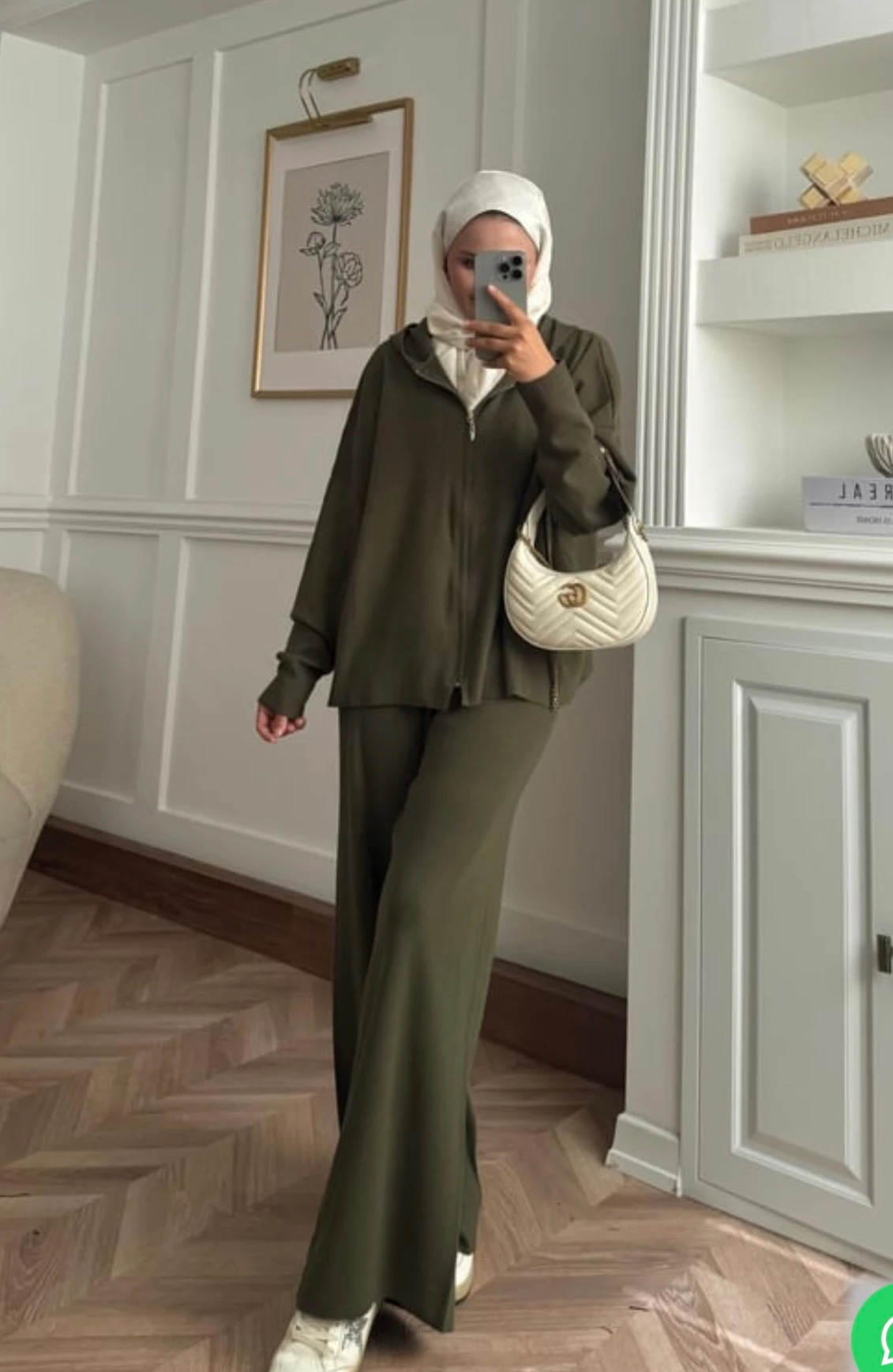 Kapüşon Detaylı Triko Takım 