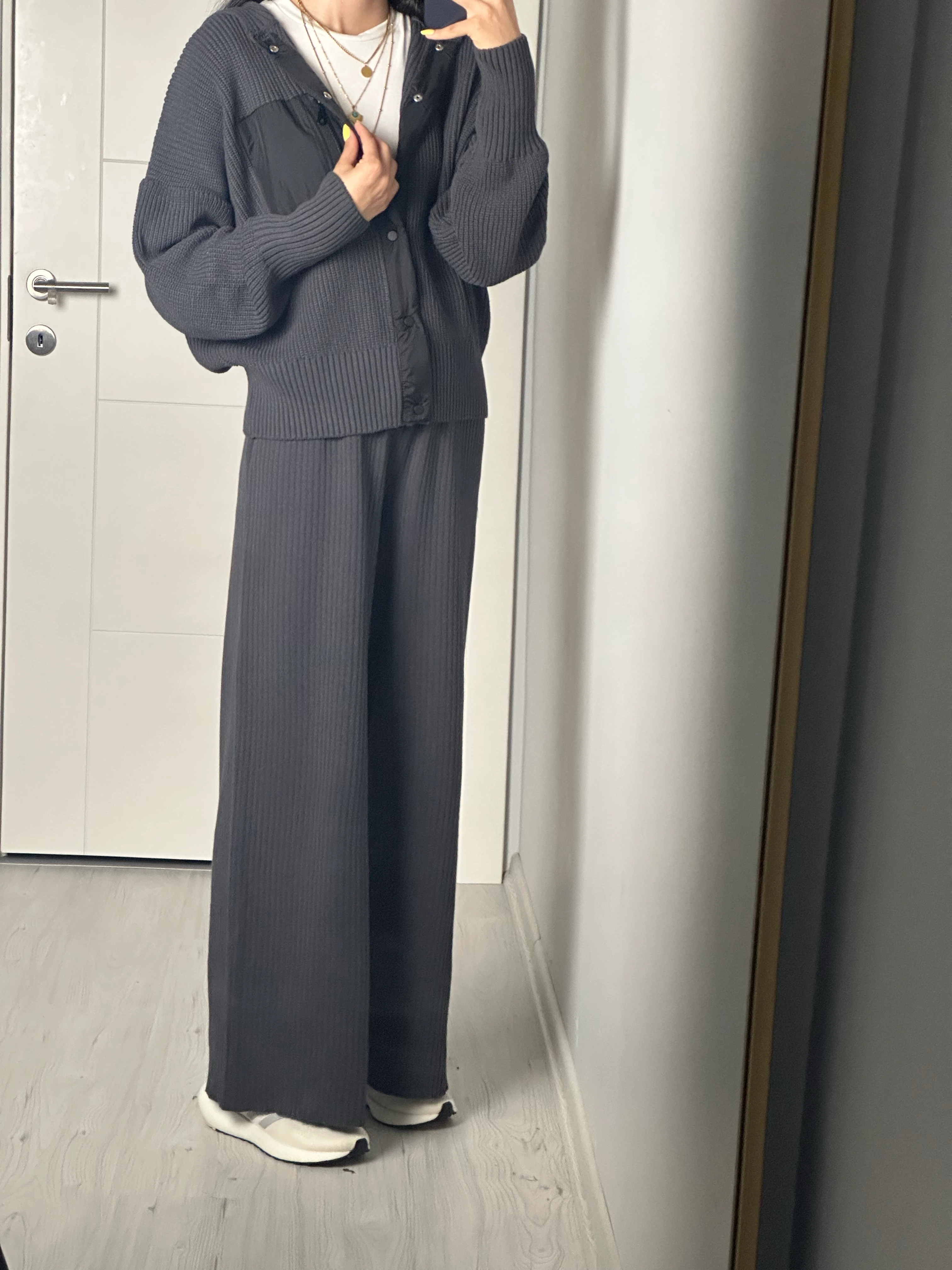 Paraşüt Cep Detaylı Takım Çelik Örgü 