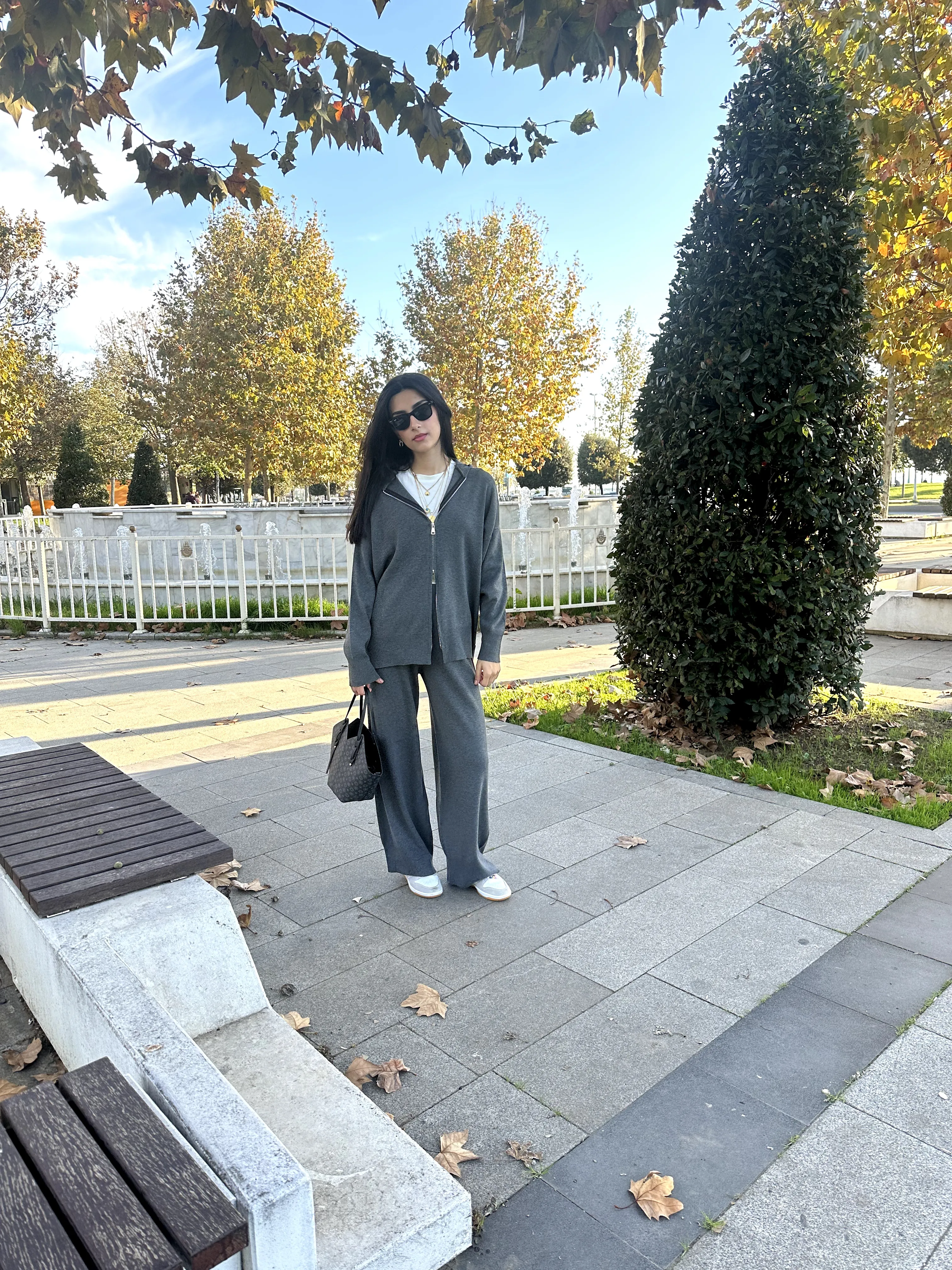 Krn Oysho Triko Takım Antrasit 