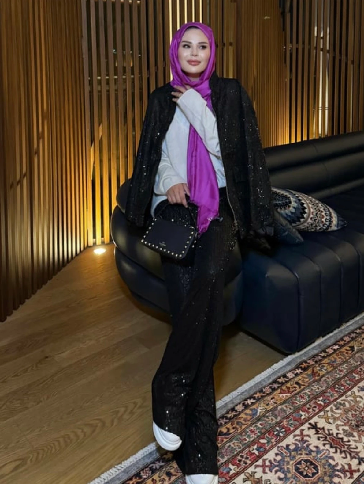 Pul Payetli Palazzo Pantolon 