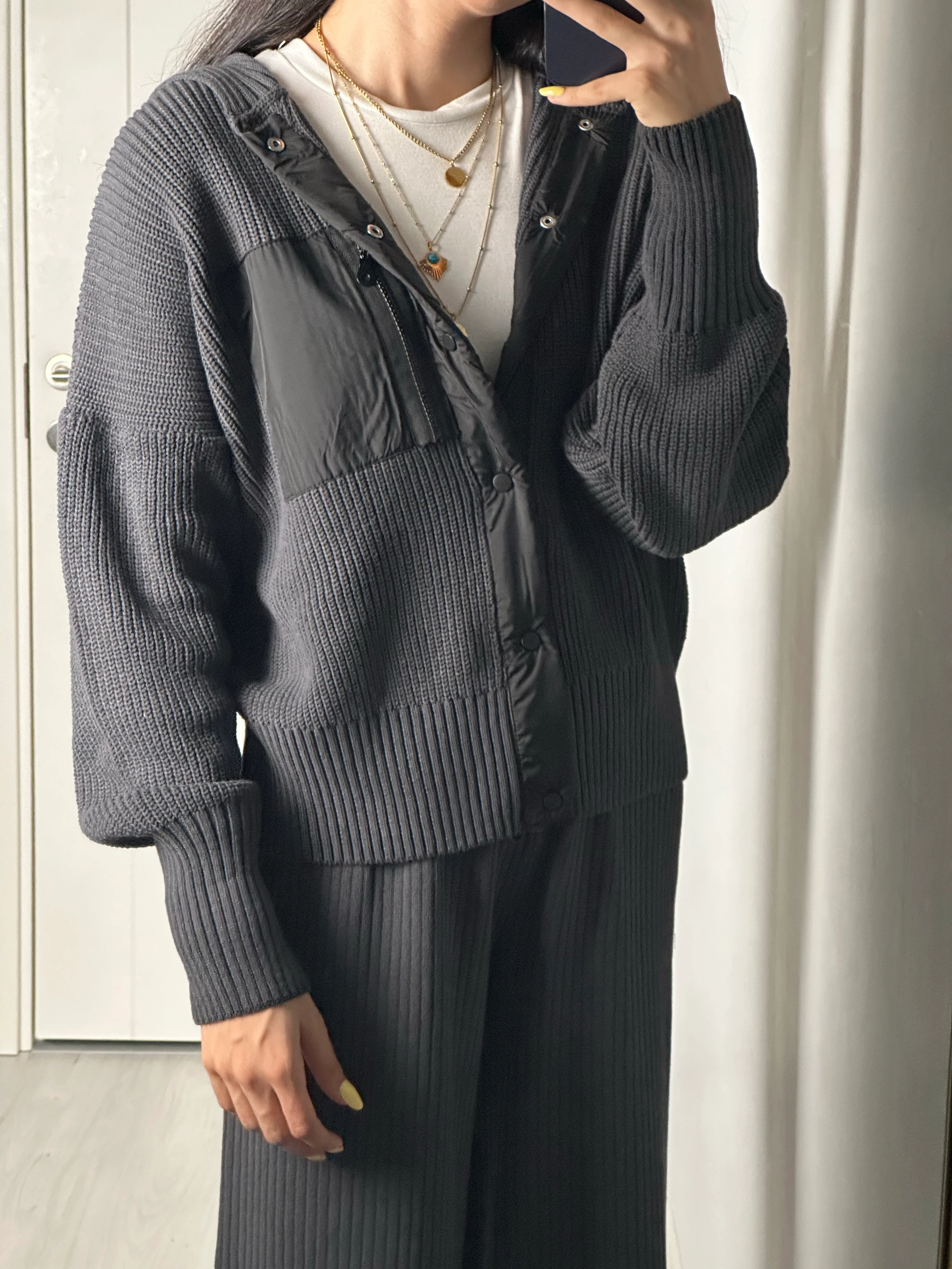 Paraşüt Cep Detaylı Takım Çelik Örgü 