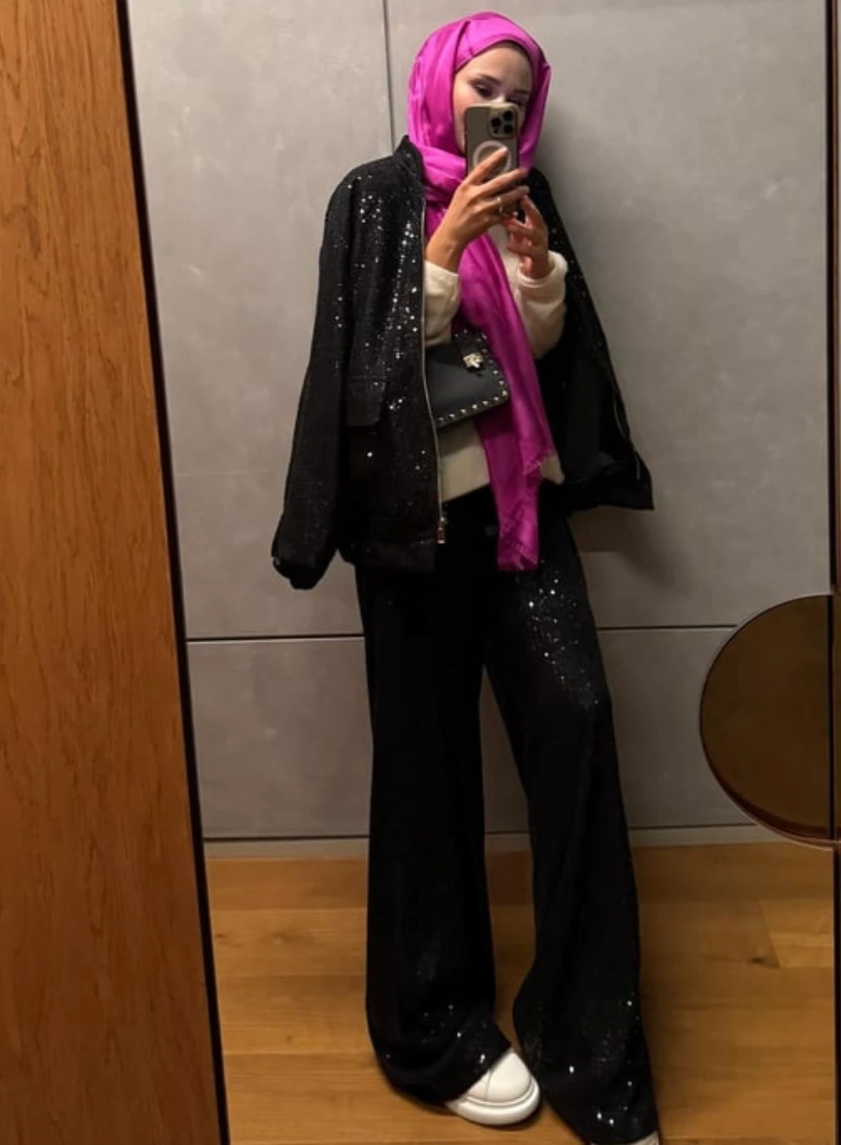 Pul Payetli Palazzo Pantolon 