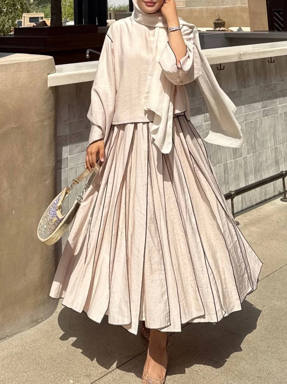 Ng Jazz Etekli Takım Bej