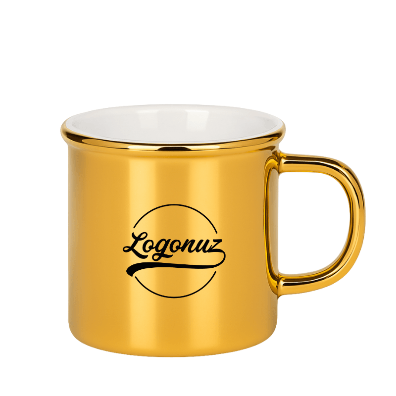 Logo Baskılı Kupa Bardak Gold