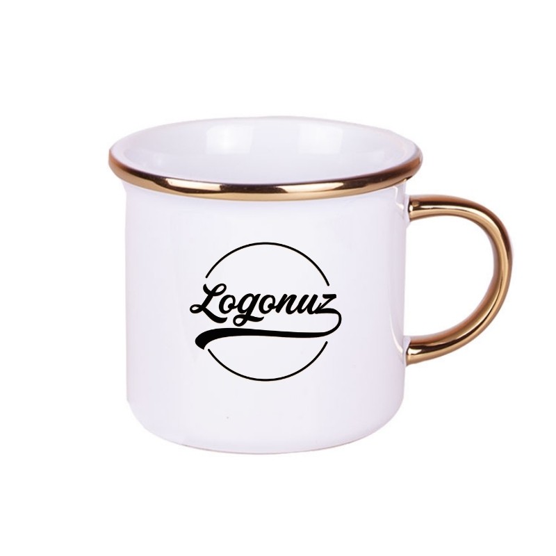 Logo Baskılı Nescafe Fincani Gold Detaylı