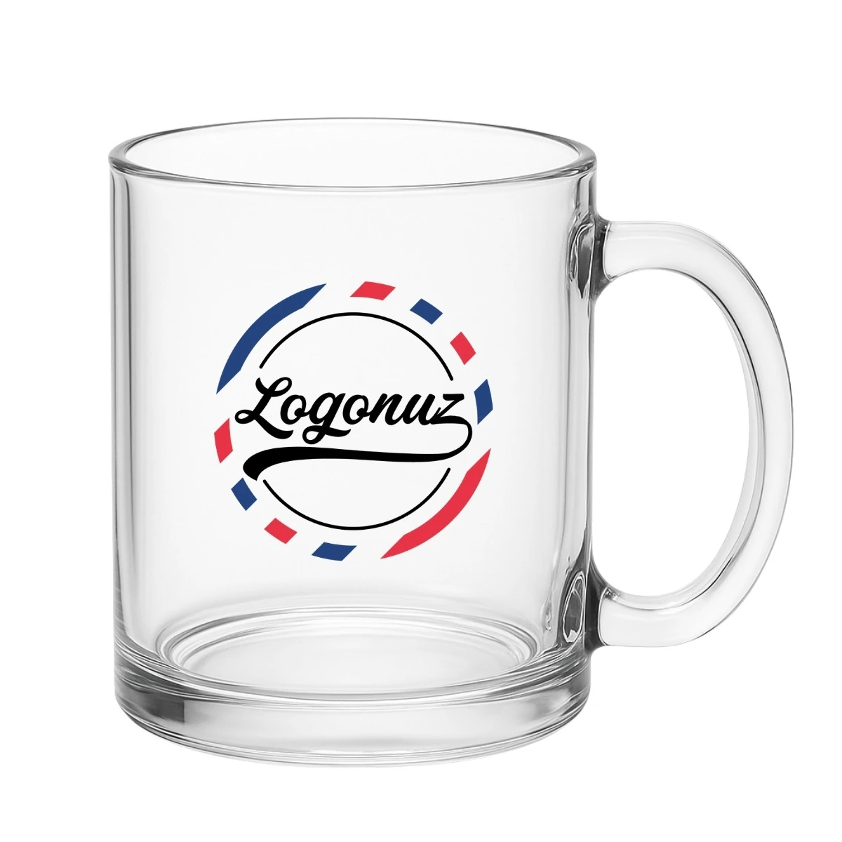 Logo Baskılı Şeffaf Kahve Kupası