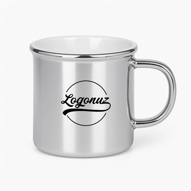 Logo Baskılı Kupa Bardak Silver